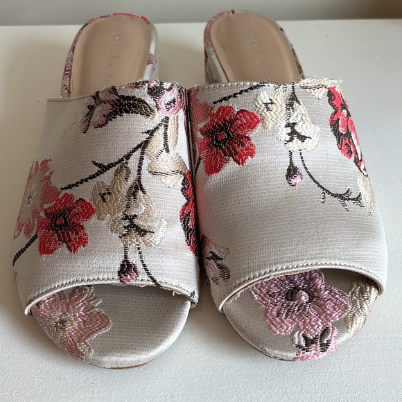 Kelly & Katie Amour Brocade Floral Slip On Mules Size 8 - Picture 2 of 10